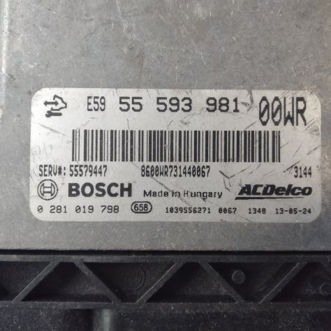CENTRALINA MOTORE ECU OPEL CORSA D 55593981 55579447 0281019798 .BC5 Dettagli d - Foto 4