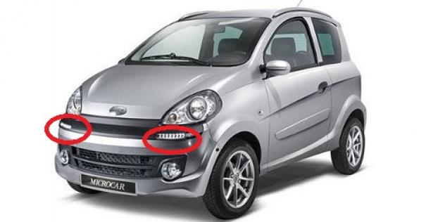 1009310 FARETTO LED PARAURTI ANTERIORE DX MICROCAR M.GO F8 DUE COUP - Foto 2