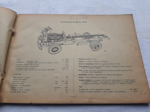 FIAT AUTOCARRI 666N/666NM ANNO 1946 ORIGINALE - Foto 5