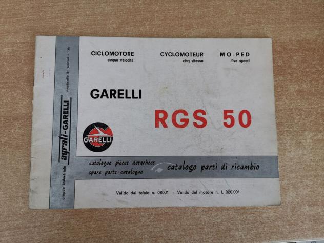 Catalogo ricambi Garelli RGS 50 5v GR