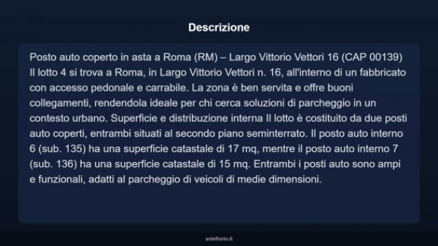 Immobile in asta di 16 m² in vendita a Roma - Foto 3