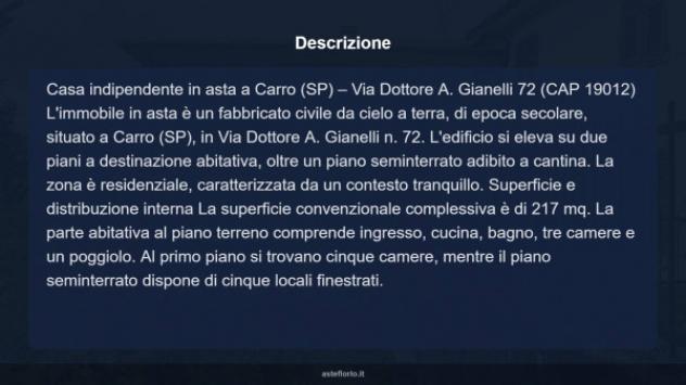 Immobile in asta di 217 m² con più di 5 locali in vendita a Carro - Foto 14