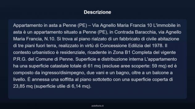 Immobile in asta di 61 m² in vendita a Penne - Foto 4
