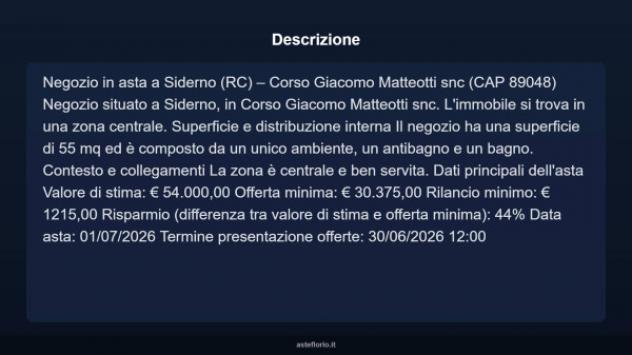 Immobile in asta di 55 m² in vendita a Siderno - Foto 4
