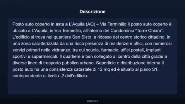 Immobile in asta di 12 m² in vendita a L'Aquila - Foto 4