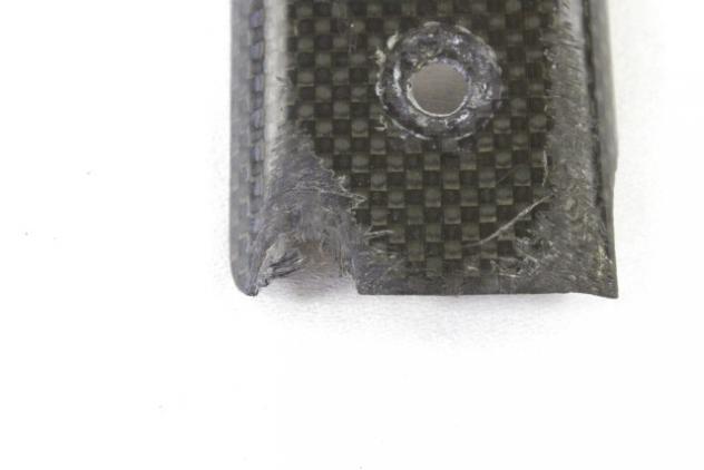 DUCATI MONTSER S4R 996 24610741a COVER RADIATORE IN CARBONIO 03 - 05 RADIATOR COVERS DANNEGGIATA CON GRAFFI - Foto 2