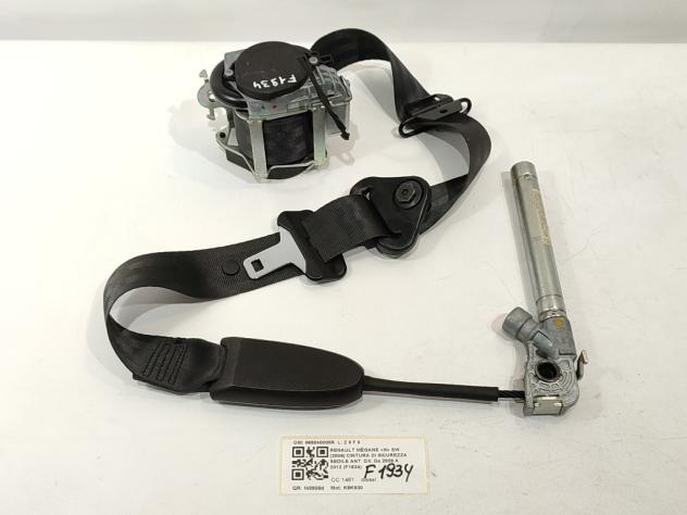 CINTURA DI SICUREZZA ANTERIORE DESTRA CON PRETENSIONATORE RENAULT Megane S. Wagon 868840008R K9K830 (0812) - Foto 2