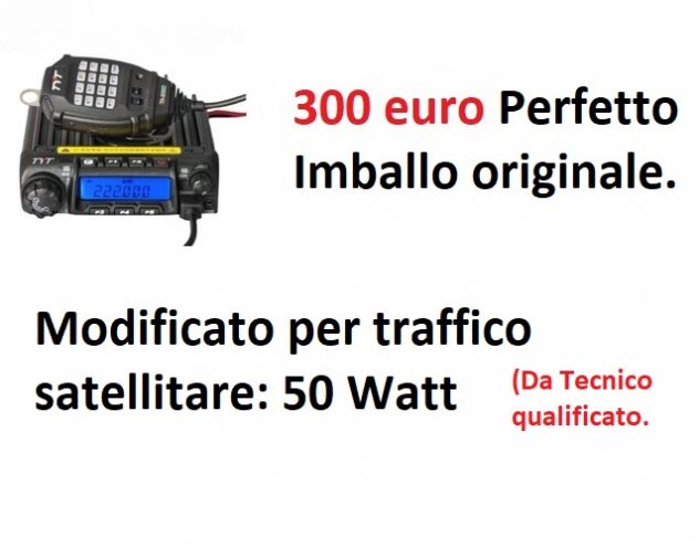 Radio Ricetrasmittente 50 Watt fissa o mobile per traffico satellitare