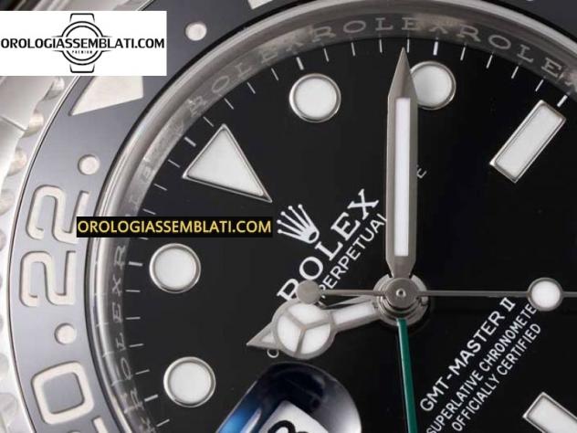 Rolex Replica GMT MASTER II 126720 904L SS 1:1 MIGLIORE EDIZIONE SUL BRACCIALE OYSTER 3285 - Foto 4
