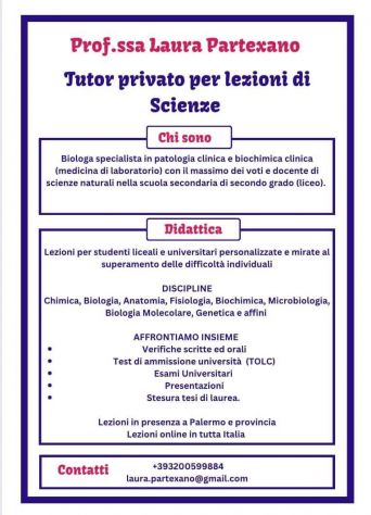 Chimica Biologia Semestre Filtro Medicina Test Professioni Sanitarie Università