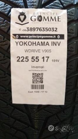 4 gomme 225 55 17 YOKOHAMA A1548 - Foto 2