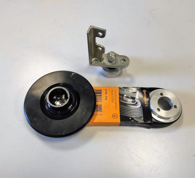 Kit Pulegge in Alluminio + Cinghia Poly-V + Tendicinghia | Fiat 500 F L R - 126 - Foto 10
