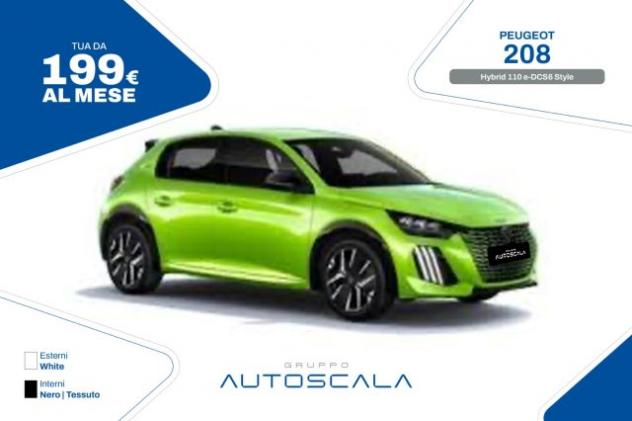 PEUGEOT 208 Hybrid 110 e-DCS6 Style rif. 22206692