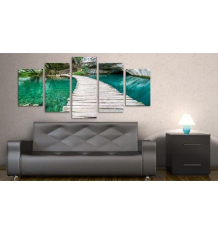 Quadro Passerella Sul Lago 100x50 E 200x100 ARREDALACASA - Foto 2