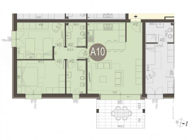 APPARTAMENTO AD APPIANO GENTILE, 3 LOCALI NUOVA COSTRUZIONE - Foto 3