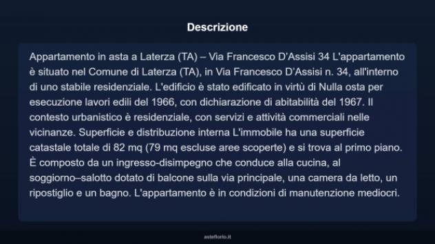 Immobile in asta di 82 m² in vendita a Laterza - Foto 4
