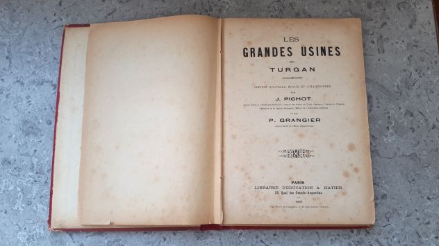 libro antico 1888 illustrato les grandes usines de Turgan con copertina rigida - Foto 2