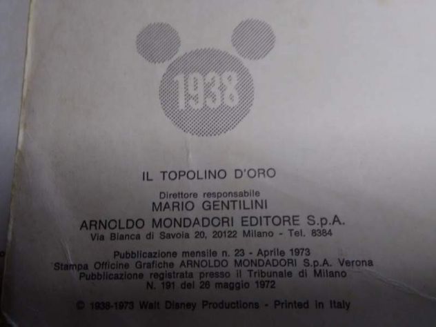 2 TOPOLINO D'ORO anni 70 - Foto 6
