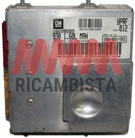 16220289 Alfa Romeo 145 1.6 centralina motore GM