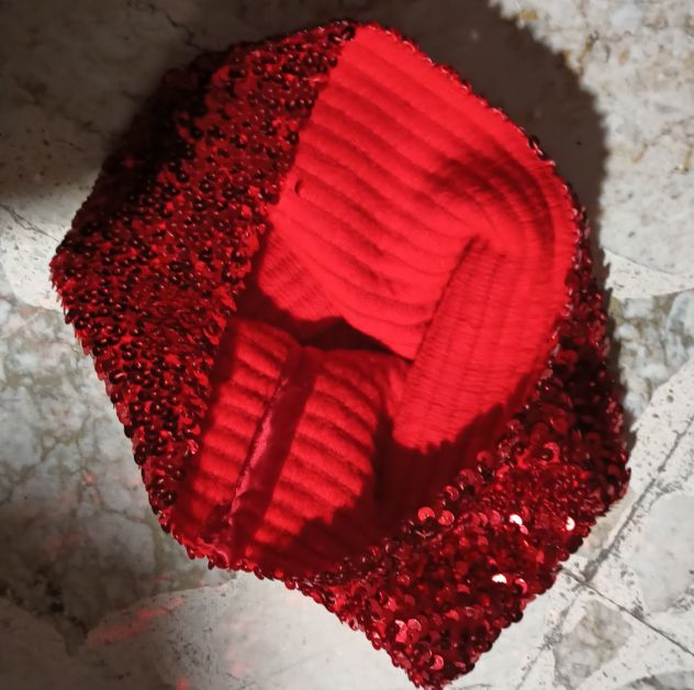 Corpetto elastico Rosso Paillettes - Foto 3