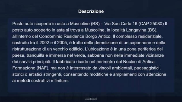 Immobile in asta di 12 m² in vendita a Muscoline - Foto 3