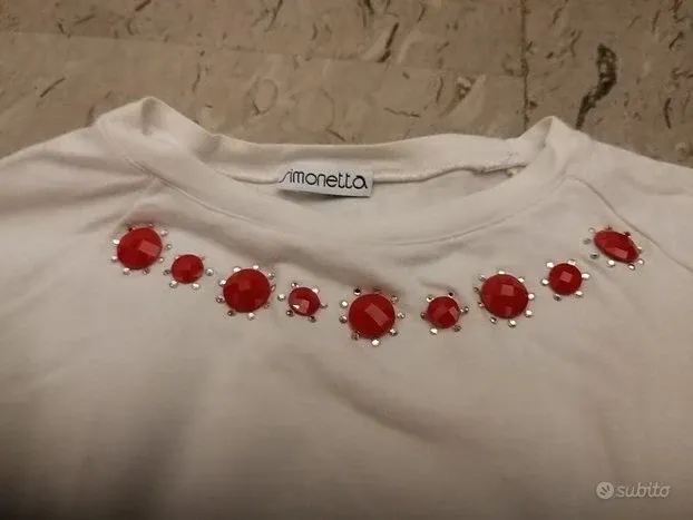 Maglietta originale Simonetta bambina 7 anni in puro cotone In ottimo stato - Foto 3