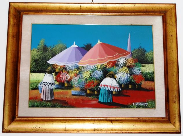 quadro olio su tela Tatari cm. 50x70 - Foto 8