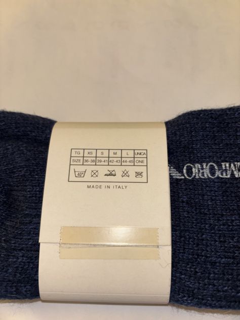 CALZE NUOVE IN LANA DA UOMO FIRMATE ORIGINALI EMPORIO ARMANI,MADE IN ITALY - Foto 10