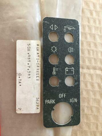 Piastrina porta spie Garelli TSR 125cc GR 5089817383