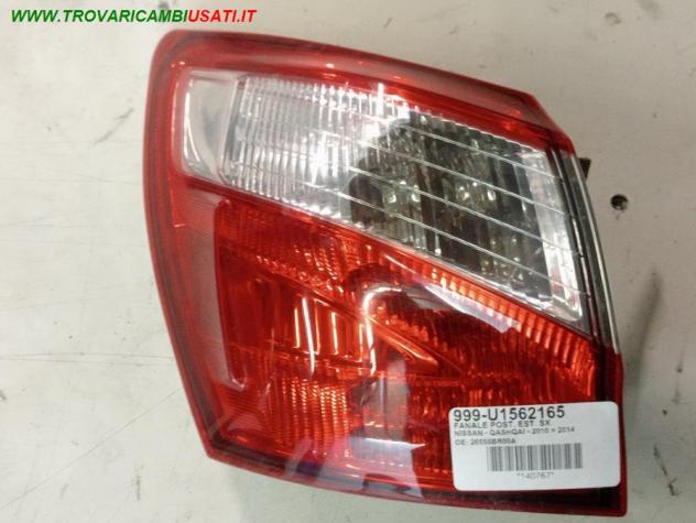 FANALE POST. EST. SX 999-U1562165 Parti elettriche Fanaleria Fanali Fanale post. sx. NISSAN - QASHQAI - 2010 2014
