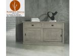 Mobili Teramo Legno Credenza Moderna 2 Ante Scorrevoli 2 Cassetti Rovere cd204M