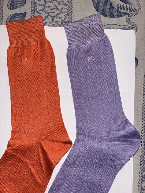 2 CALZE NUOVE DA UOMO FIRMATE ORIGINALI PAUL SMITH,MADE IN ITALY,IN COTONE - Foto 6