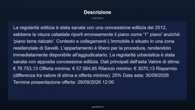 Immobile in asta di 247 m² in vendita a Savelli - Foto 17