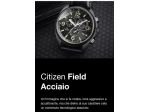 Citizen Field radiocontrollato sistema Eco-Drive dimensioni cassa 43 mm.