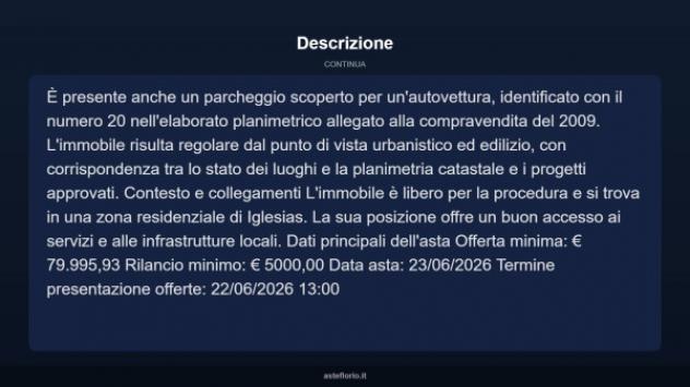 Immobile in asta di 119 m², box auto in vendita a Iglesias - Foto 17