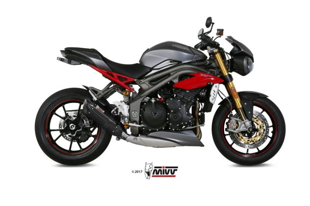 Terminale di scarico per Triumph speed triple 1050 Mivv X-M5 Gp Suono Leovince - Foto 2