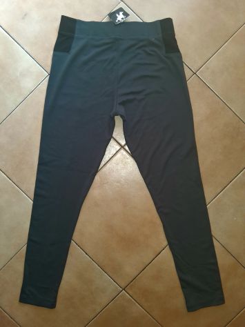 Pantaloni Leggings elasticizzati Cavallerizza Sportivi Donna Tessuto Tecnico - Foto 2