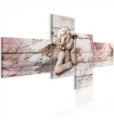 Quadro Con Un Angelo Cm. 200x100 - ARREDALACASA