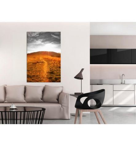 Quadro Con La Montagna Nel Deserto Cm. 40x60 - ARREDALACASA - Foto 2