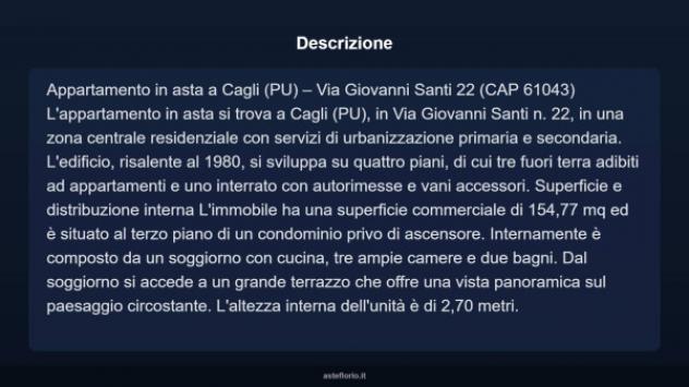 Immobile in asta di 154 m² con più di 5 locali e box auto in vendita a Cagli - Foto 12