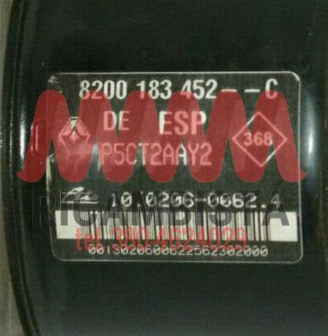10.0206-0062.4 Renault Laguna centralina gruppo pompa ABS