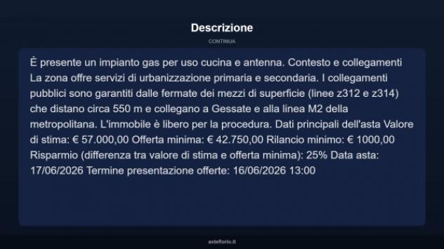 Immobile in asta di 64 m² in vendita a Cambiago - Foto 13