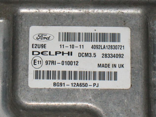 BG91-12A650-PJ ECU FORD S-MAX GALAXY 2.0 TDCI BG91-12A650-PJ 28334092 DCM3.5 - Foto 2