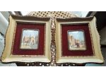 Coppia miniature  francesi anni '40  firmate Gilli