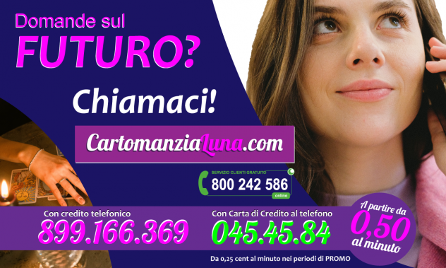 CARTOMANZIALUNA.COM - CONSULTI PROFESSIONALI DA 0,25 CENT/MINUTO