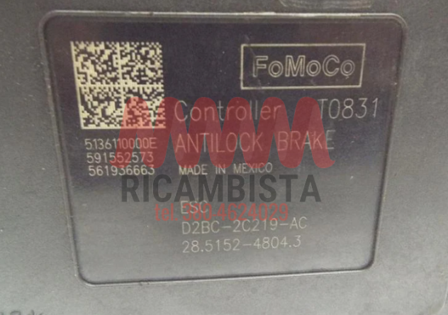 D2BC-2C405-AC Ford Fiesta 2014 gruppo pompa ABS - Foto 2