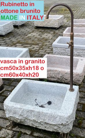 Fontana in pietra granito con rubinetto alto - Foto 3