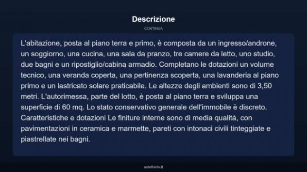Immobile in asta di 261 m² con più di 5 locali e box auto in vendita a Lizzanello - Foto 15