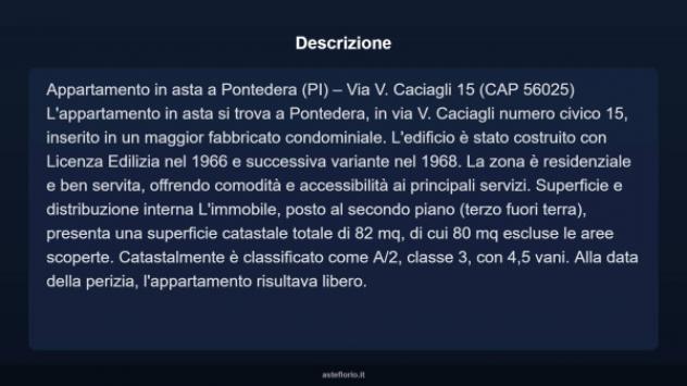Immobile in asta di 82 m² in vendita a Pontedera - Foto 6