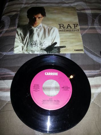VINILE COME NUOVO,RARO,ORIGINALE,COMPLETO,45 GIRI:RAF"SELF-CONTROL"1984,1°STAMPA - Foto 3